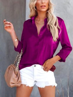 Camisa Splash Fucsia Noche