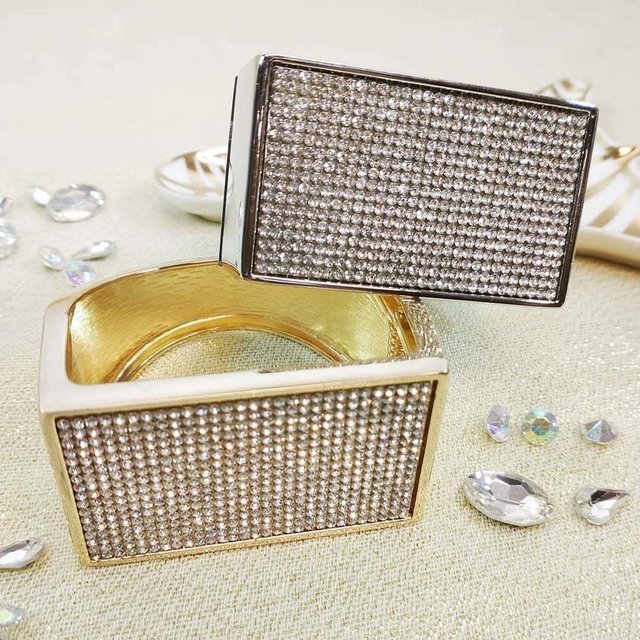 Brazalete Metal y Strass 1