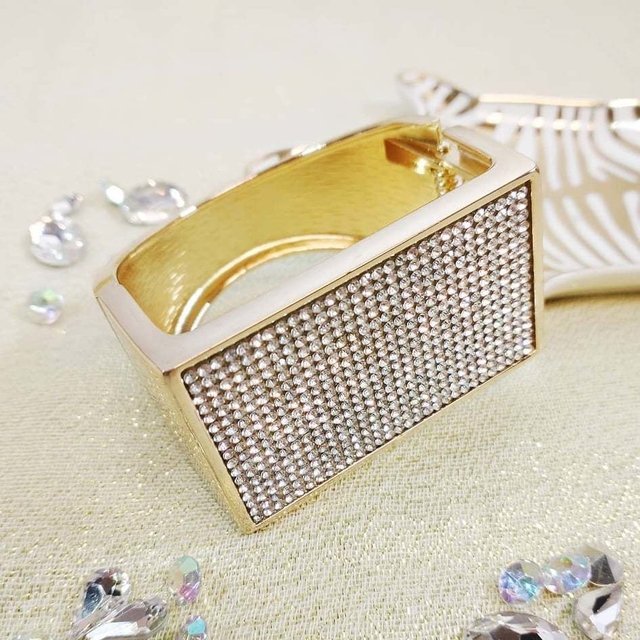Brazalete Metal y Strass 2